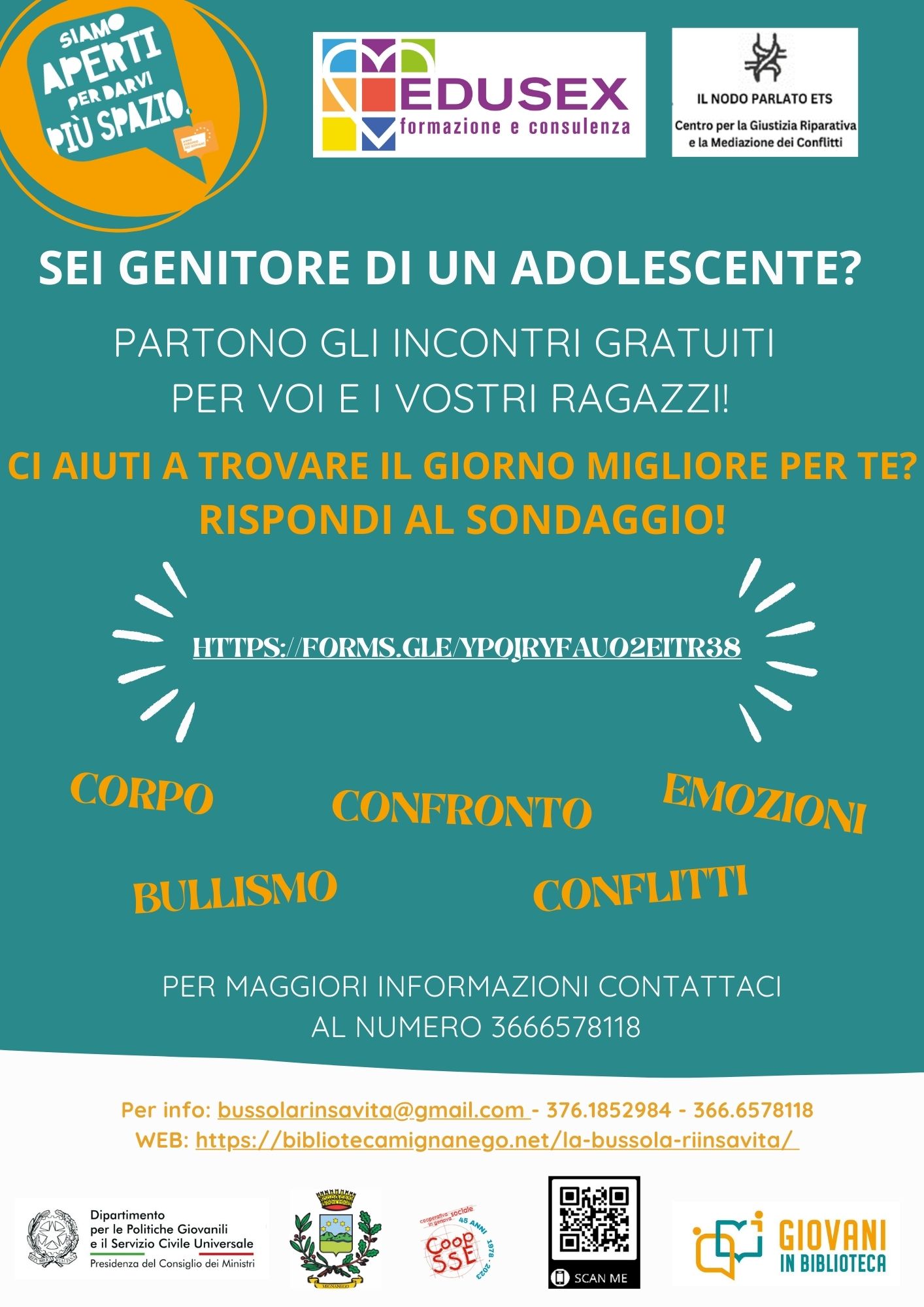 SEI GENITORE DI UN ADOLESCENTE?